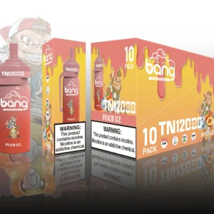 Original Factory Direct Bang Tn 12k Puffs 0% 2% 3% 5% Nicotin Disposable Vape Wholesale 650mAh Rechargeable Battery Mesh Coil Bulk Buy 1