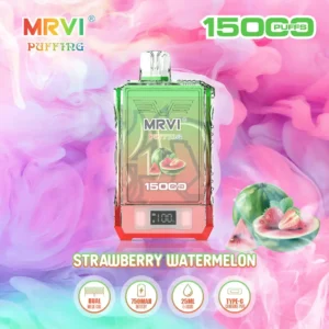 Заводской оригинал MRVI PUFFING 15000 PUFFS 2 5 Никотин Dual Mesh Coil Одноразовые Vape Pen С E Жидкость Мощность Экран Дисплей 4