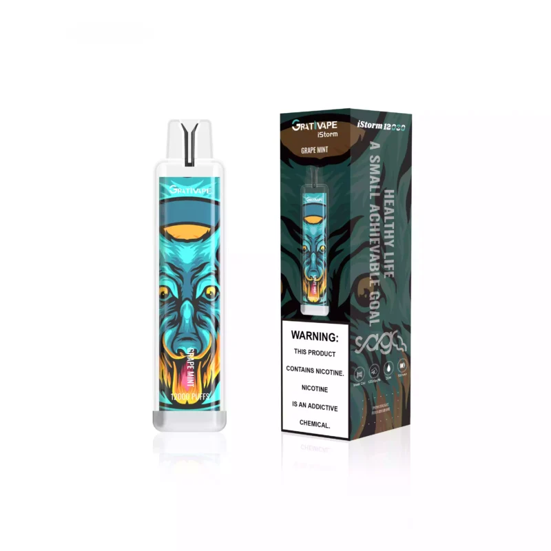 Grativape iStorm 12000 Puffs 12K 20ml Wholesale Disposable Vape Pen 0 2 3 5 Nicotine LED Light 5 scaled