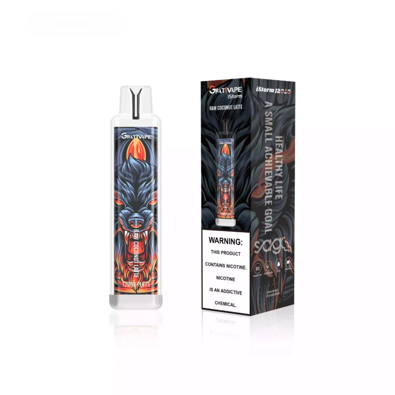 Grativape iStorm 12000 Puffs 0% 2% 3% 5% Nicotine and 550mAh Battery Type-C Wholesale Disposable Vape 1