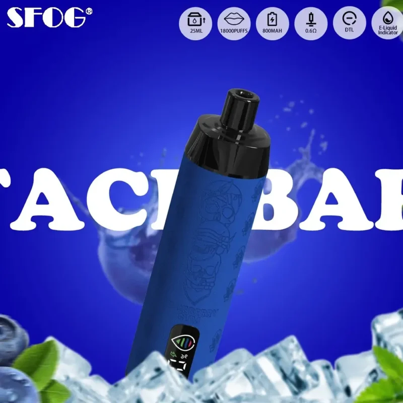 Sfog Face Bar 18000 Puffs Low Nicotine Vape Pen de unică folosință cu ridicata cu baterie reîncărcabilă 25ml 800mAh