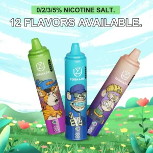 UZY Tornado 20000 Puffs 0% 2% 3% 5% Caneta Vape Descartável de Nicotina com 28ml de E-Liquid e 850mAh Tipo-C Original de Fábrica Compra a Granel por Atacado 1