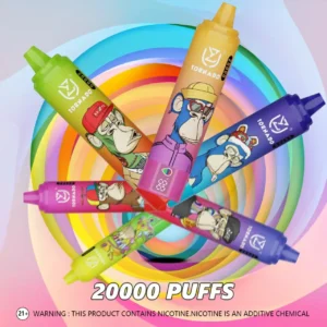 UZY Tornado 20000 Puffs Caneta Vape descartável de alta capacidade com capacidade de 28 ml e tecnologia de bobina de malha Nicotina 0 2 3 5 5