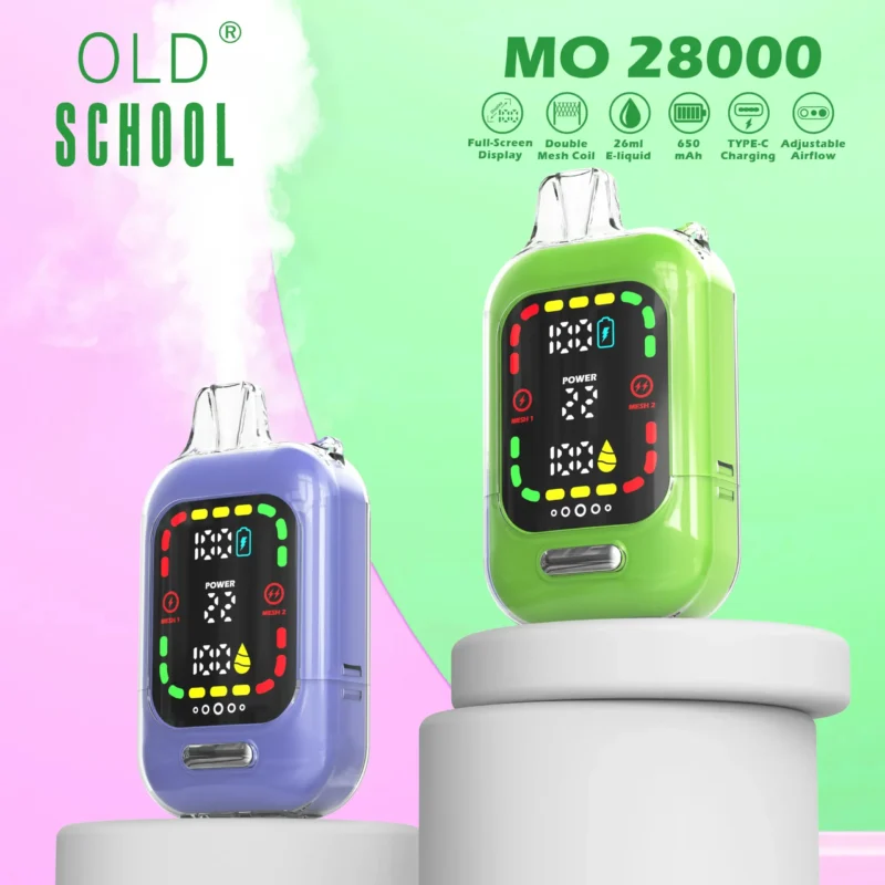 Groothandel OLD School MO 28000 Puffs 0% 2% 3% 5% Nicotine Wegwerp Vape Meerdere smaken rechtstreeks van Factory