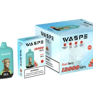 Wholesale Waspe 12000 Puffs Digital Box Vape Pen de unică folosință cu afișaj LCD 20ml Capacitate Mesh Coil Niveluri multiple de nicotină 0 2 3 5 16