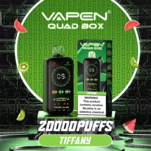 VAPEN QUAD BOX 20000 PUFFS Flujo de Aire Ajustable Recargable 2 5 Low Nicotine Mayorista Vape Desechable Pantalla Completa 13