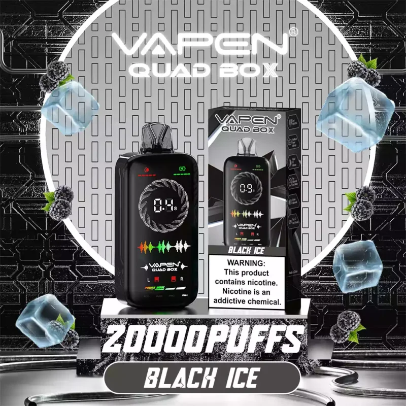 Original VAPEN QUAD BOX 20000 PUFFS 2% 5% Low Nicotine Recargable Vape Desechable al por mayor 1