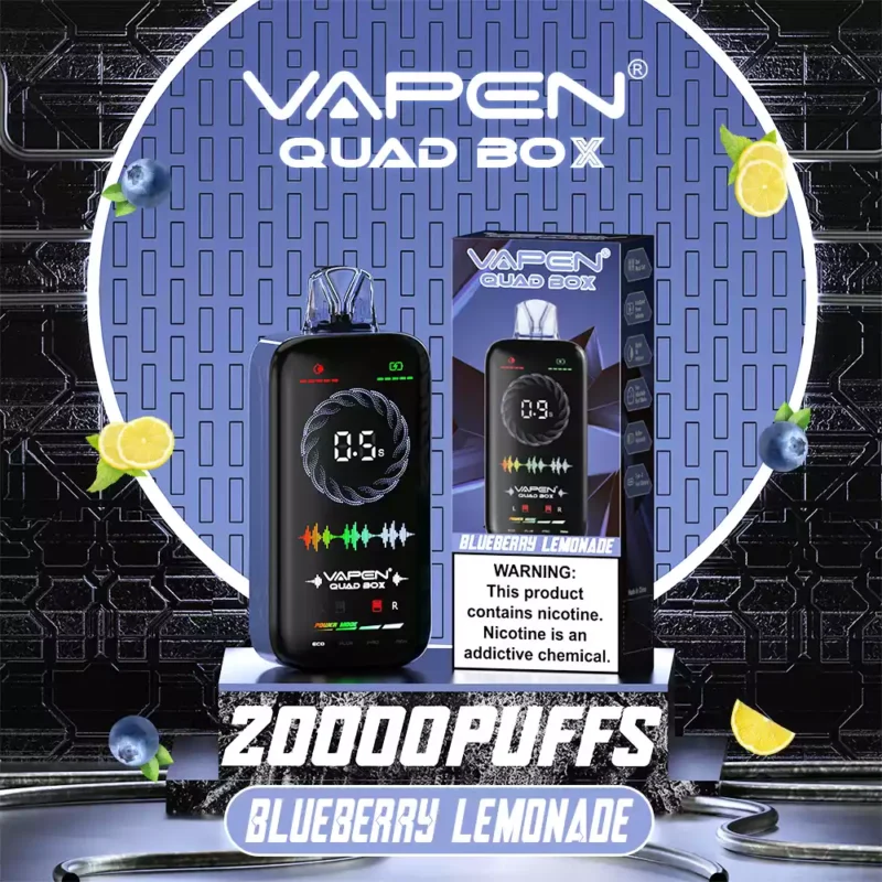 Original VAPEN QUAD BOX 20000 PUFFS 2% 5% Low Nicotine Rechargeable Wholesale Disposable Vape