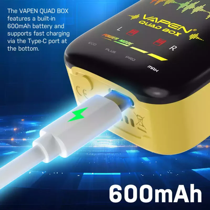 VAPEN QUAD BOX 20000 PUFFS Flujo de Aire Ajustable Recargable 2 5 Baja Nicotina Al Por Mayor Vape Desechable Pantalla Completa 8