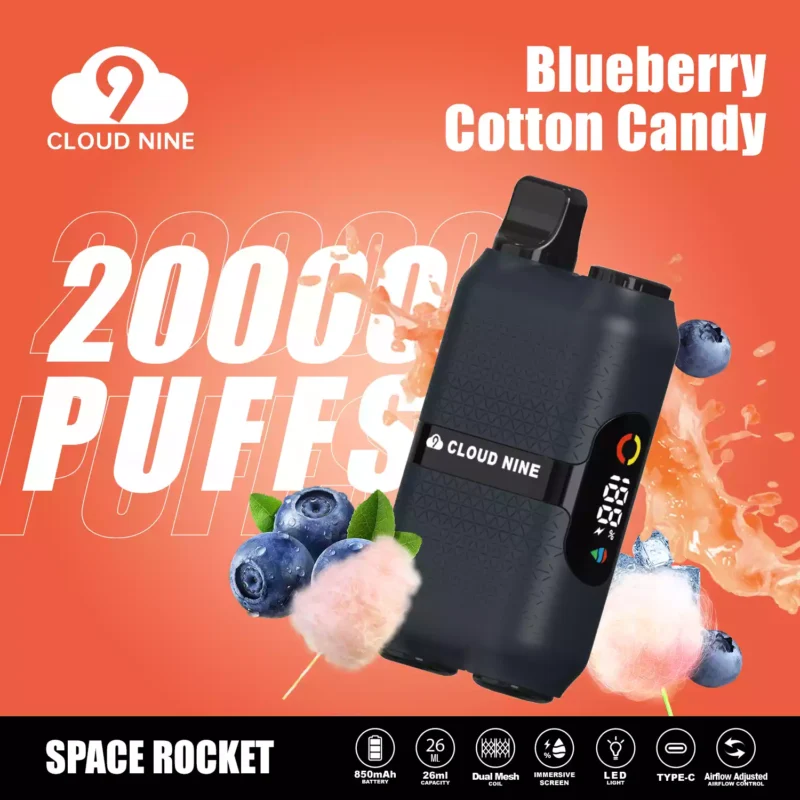 2024 New Original Factory CLOUD NINE D33 20000 Puffs 5% Nicotine Disposable Vape Wholesale Bulk Buy with 10 Flavors 1