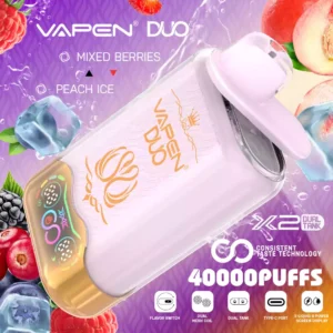 Bulk Buy VAPEN DUO 40K Puffs Disposable Vapes in 2 and 5 Percent Nicotine Strengths