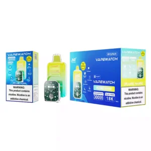 High Capacity JNR Vape Watch 30000 Puffs Disposable Vape with Large Display and Dual Mesh Coil for Bulk Orders