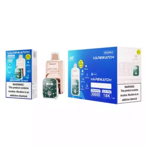 High Capacity JNR Vape Watch 30000 Puffs Disposable Vape with Large Display and Dual Mesh Coil for Bulk Orders