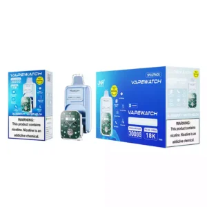 High Capacity JNR Vape Watch 30000 Puffs Disposable Vape with Large Display and Dual Mesh Coil for Bulk Orders
