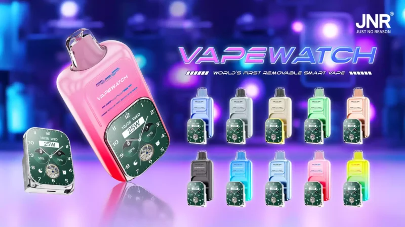 High Capacity JNR Vape Watch 30000 Puffs Disposable Vape with Large Display and Dual Mesh Coil for Bulk Orders