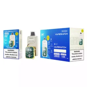 High Capacity JNR Vape Watch 30000 Puffs Disposable Vape with Large Display and Dual Mesh Coil for Bulk Orders