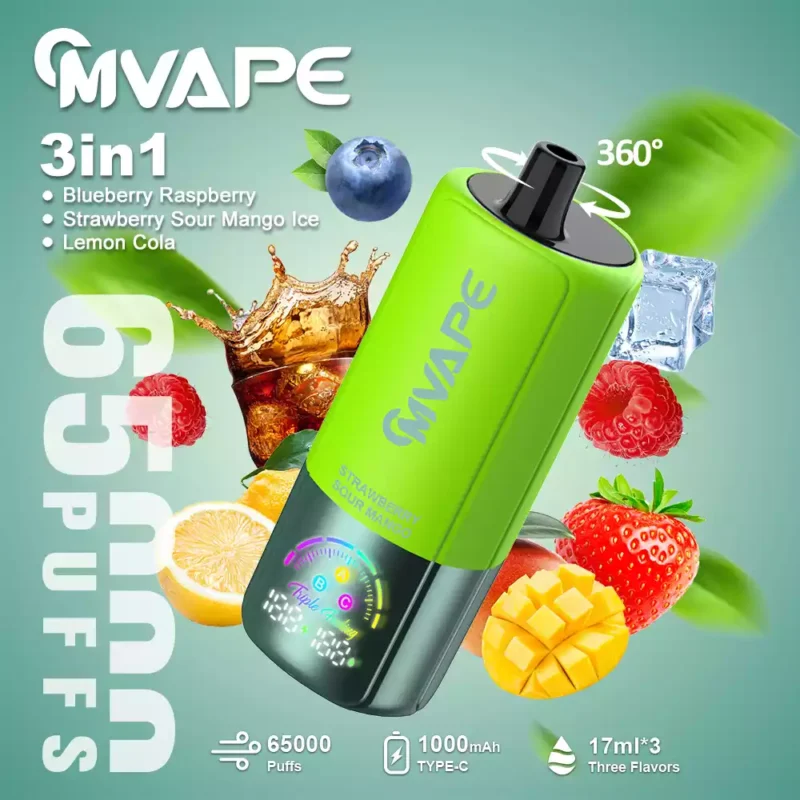Premium CRYSTAL MARY 3in1 65000 Puffs vape with fast charging and smooth 1.0ohm coil