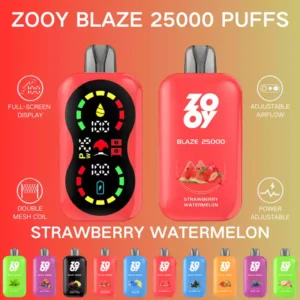 Premium Zooy Blaze 25000 Puffs Mesh Coil Disposable Vape for Wholesale from Original Factory