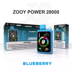 Quality Assured ZOOY POWER 28000 Puffs Disposable Vape with Adjustable Touch Screen and TYPE-C Recharge Wholesale
