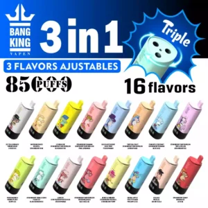 Factory Direct Supply BANG KING DSK052 85000 Puffs Three Flavor Disposable Vape Bulk Deal